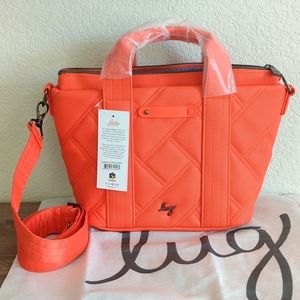 Lug Dory Matte Luxe VL Crossbody Bag Papaya NWT